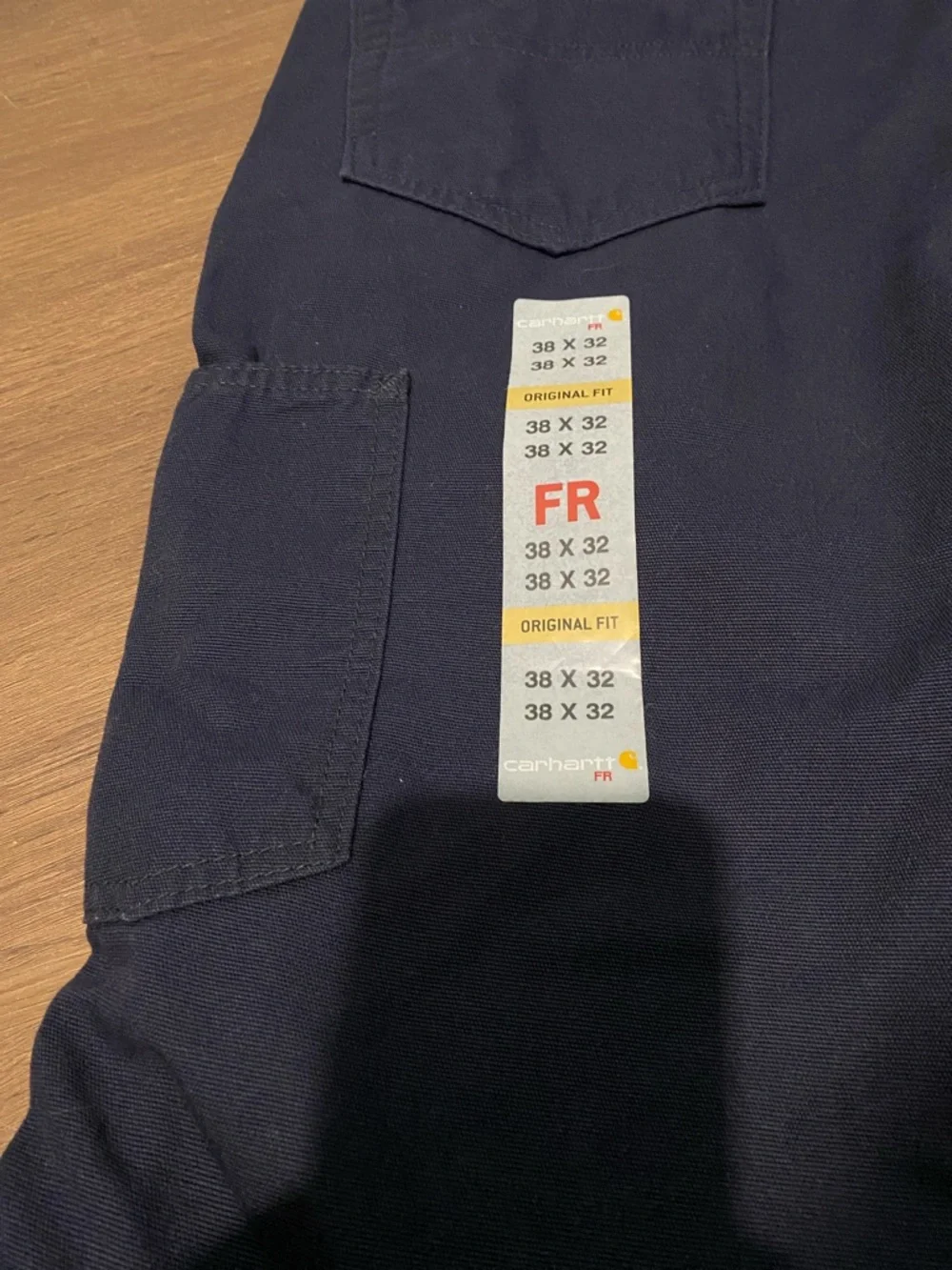 Carhartt Mens NWT Navy Flame Resistant Cat 2 Canvas Work Pants Lot( x2) 38 X 32 - Picture 14 of 15